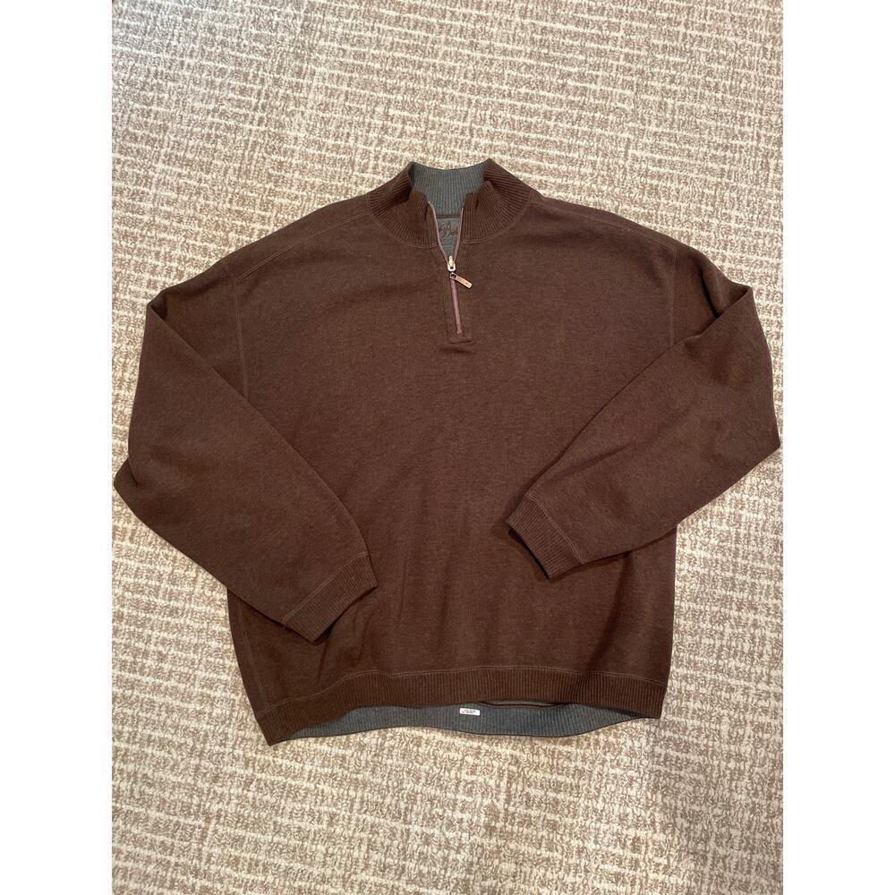 Men’s TOMMY BAHAMA 1/4 Zip Pullover Sweater Sz XL